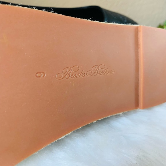 Brooks Brothers leather espadrille flats 9 - Picture 8 of 12